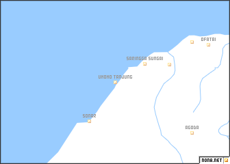 map of Tanjung Umomo